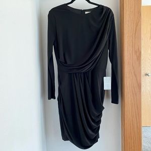 ASTR The Label Black Ruched Dress